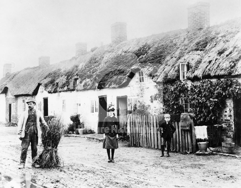 Thatched cottages, Barton in Fabis