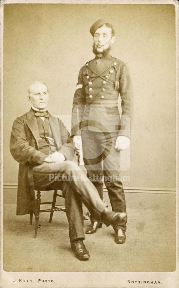 Major Jonathan White and Corporal H K White, 12th Lancers