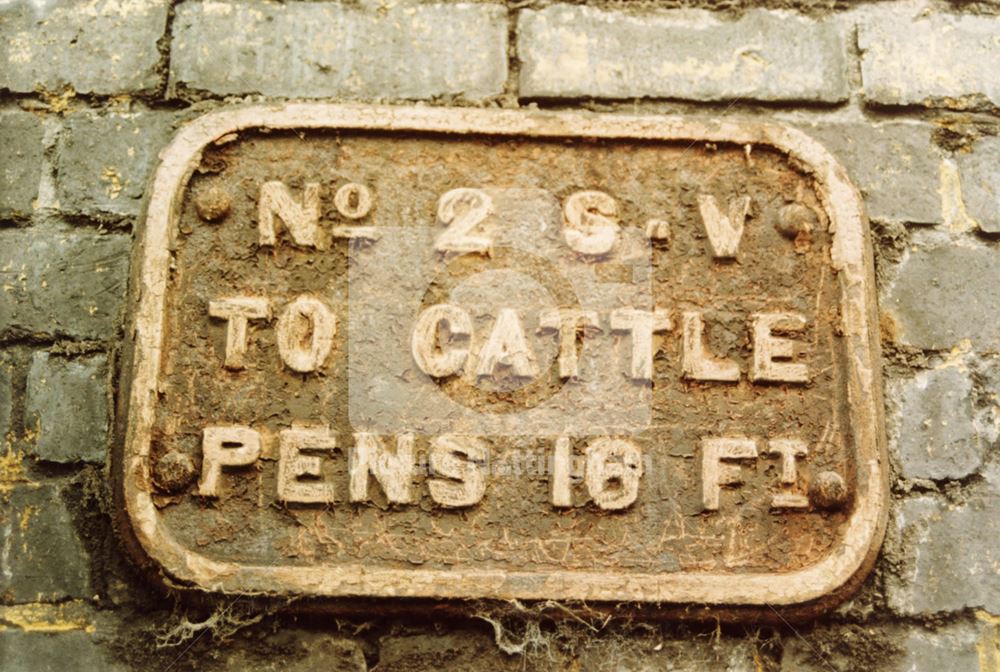 Plaque at Sneinton Wholesale Market