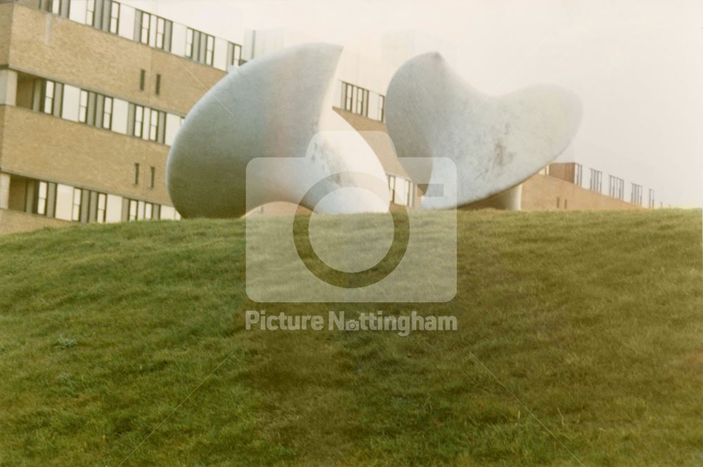 Queens Medical Centre - sculptures near main entrance