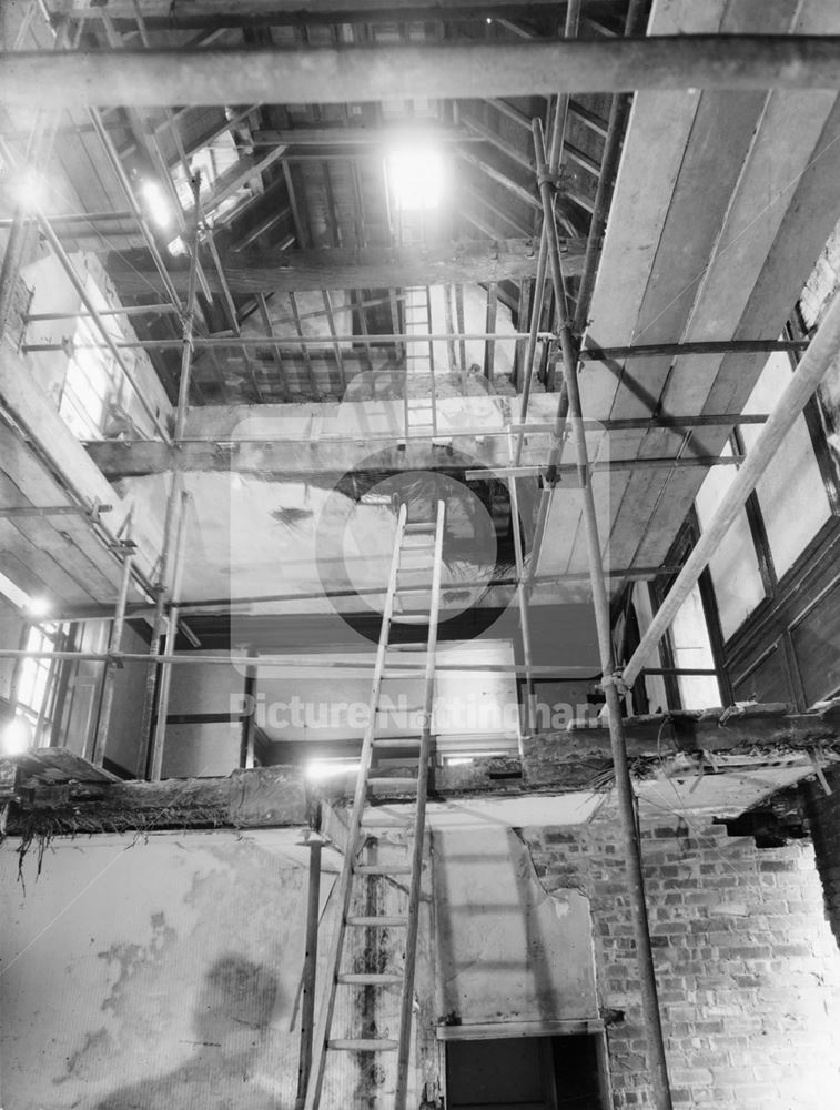 Newdigate House - interior during re-development c 1965