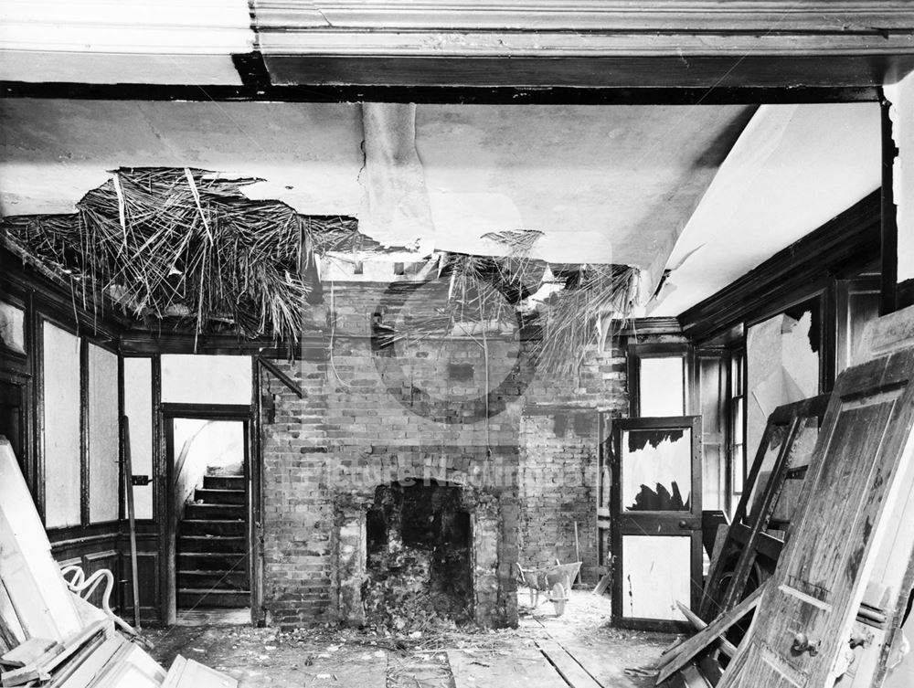 Newdigate House - interior during re-development c 1963