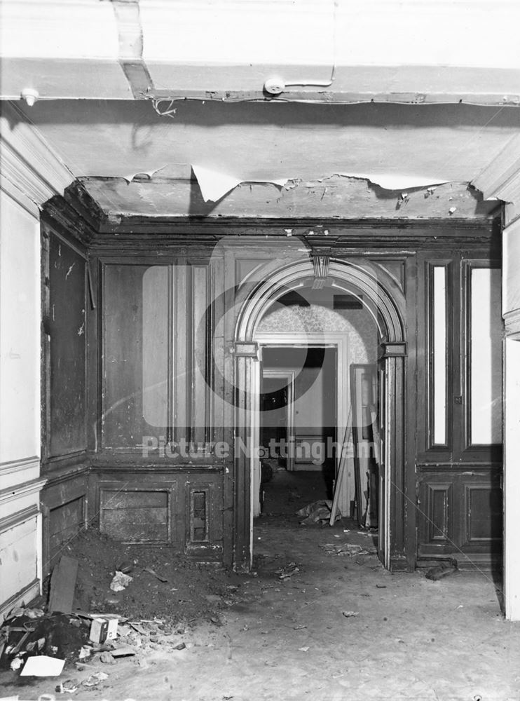 Newdigate House - Entrance Hall interior before re-development, June 1963