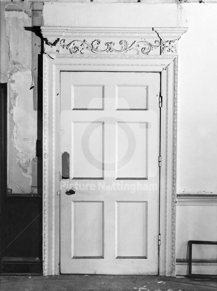 Newdigate House - interior, doorway before re-development, June 1963