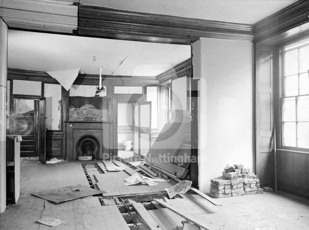 Newdigate House - interior, before re-development, June 1963