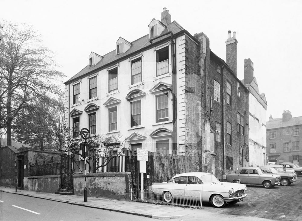 Newdigate House during development of Maid Marian Way, June 1963