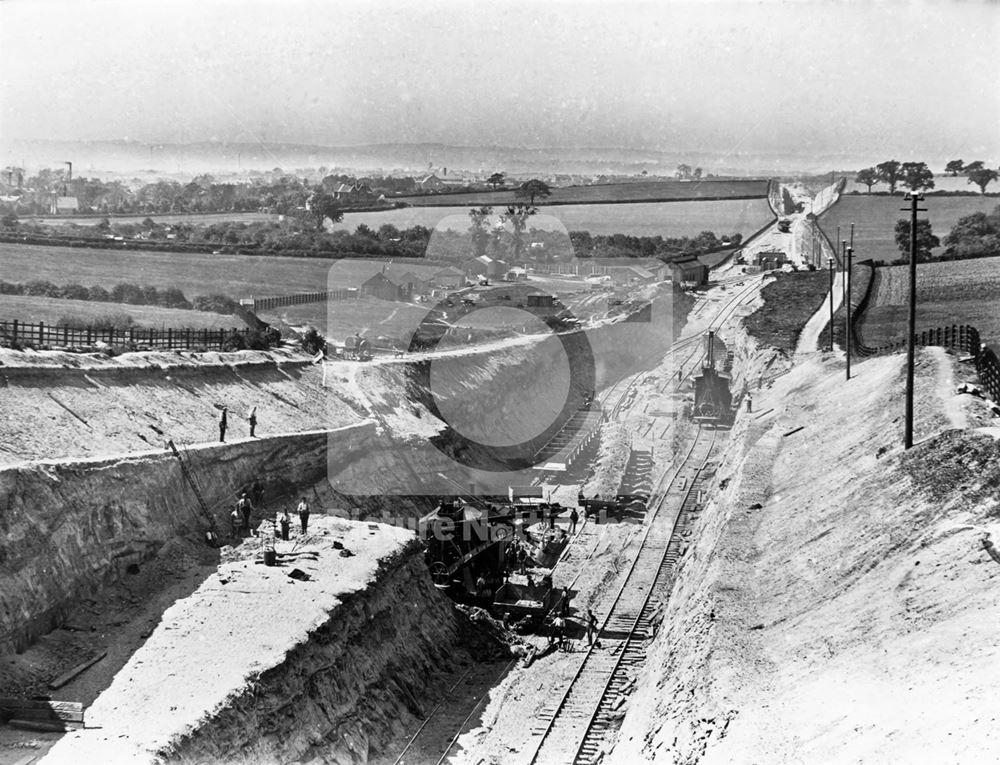 Construction of the Great Central Railway: Carrington Tunnel, Sherwood Rise, Nottingham, c 1897