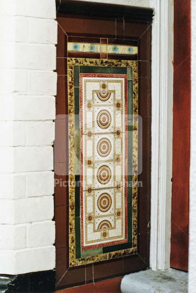 Tiled porch, 8, St Christopher's Street