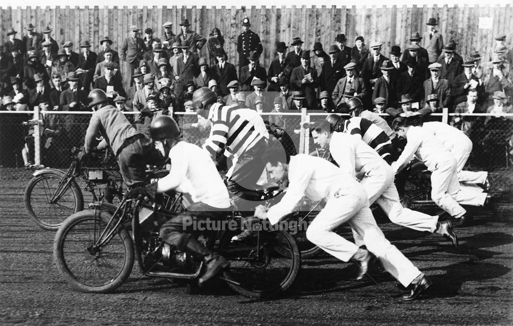 Motor Cycle Racing, White City Speedway Track, Colwick, Nottingham, 1926-7