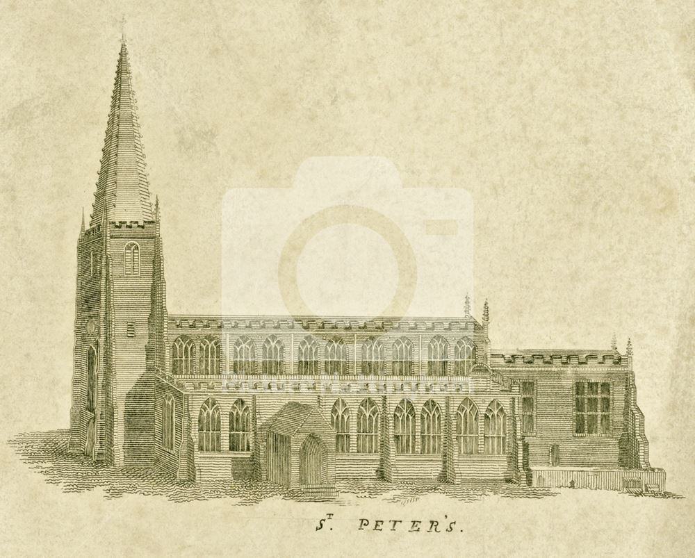 St Peter's Church, St Peter's Gate, Nottingham, 1790