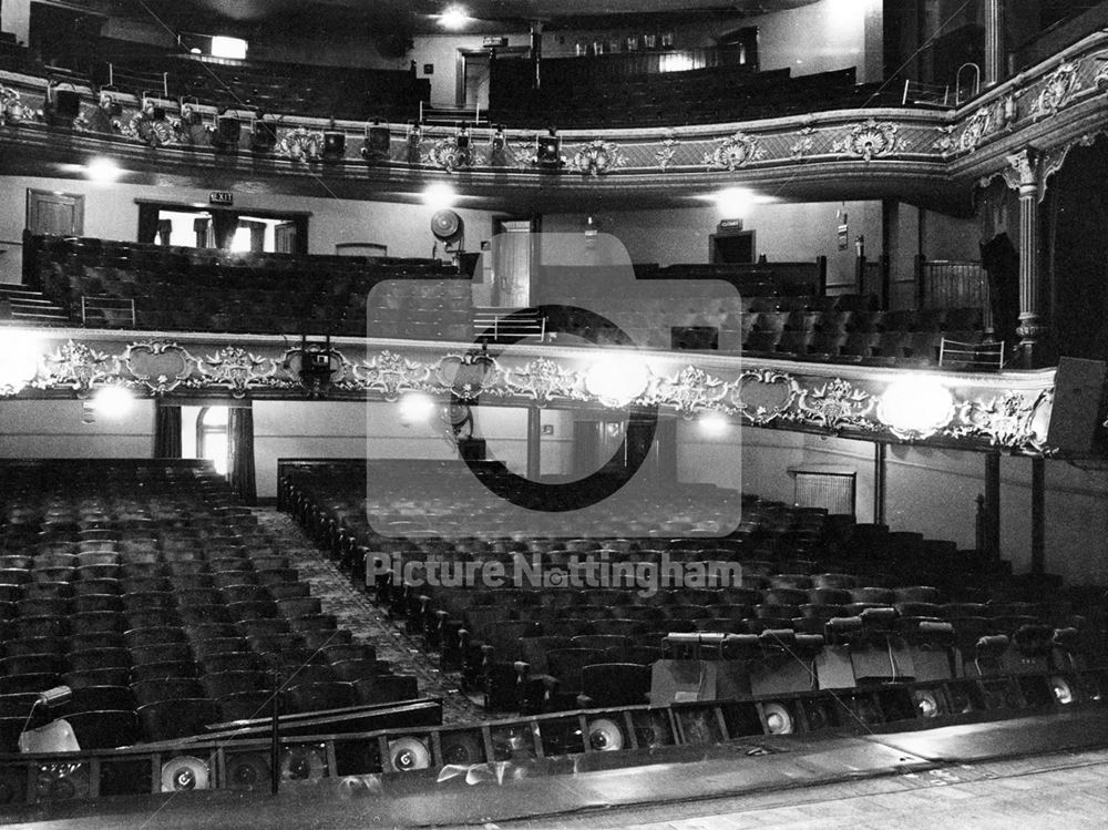 Interior from the stage, Theatre Royal