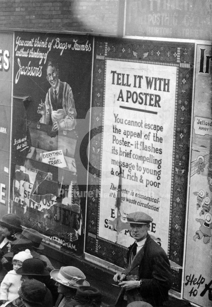 Posters on bill posting station