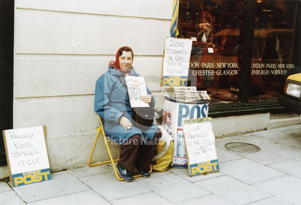 News vendor, Bridlesmith Gate