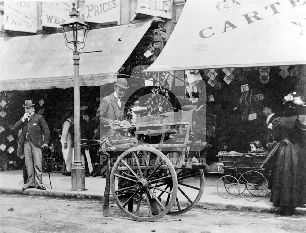 Knifegrinder, Nottingham, c 1900