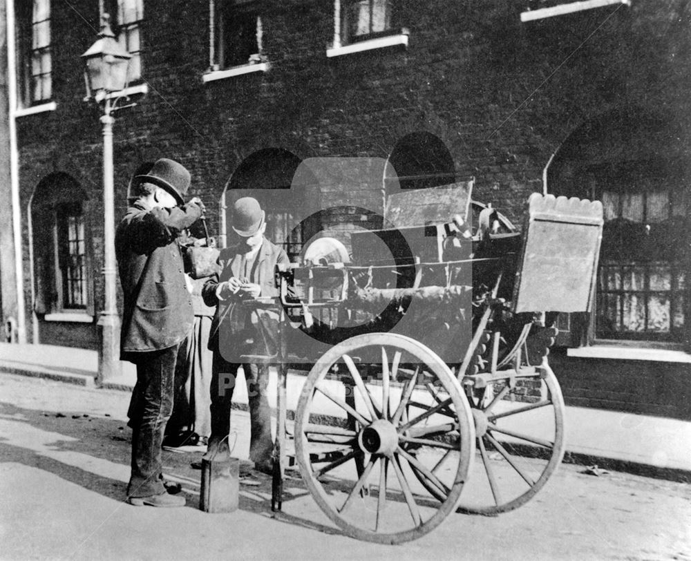 Knifegrinder, Nottingham, c 1900