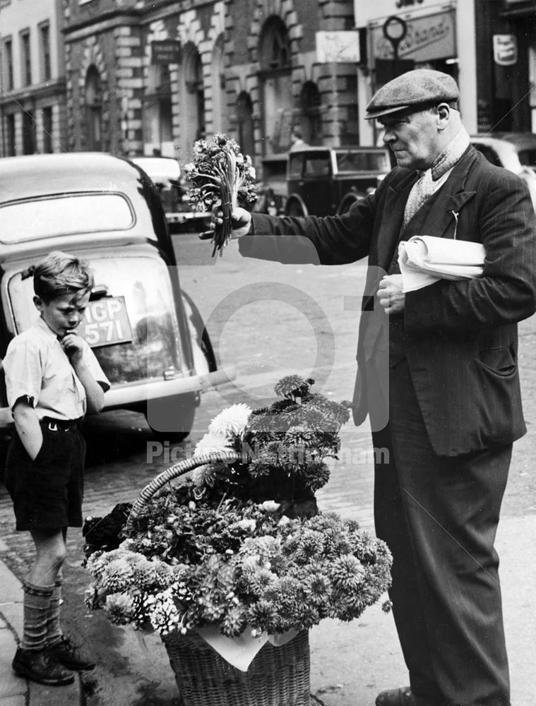 Flower seller, Thurland Street