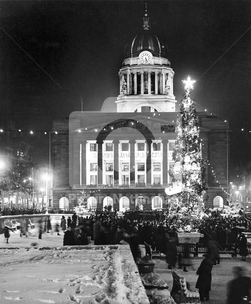 Christmas illuminations in the Market Square