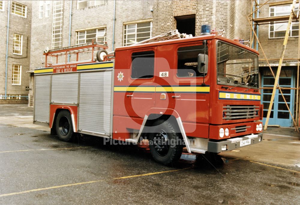 Nottinghamshire Fire Service Fire Appliance