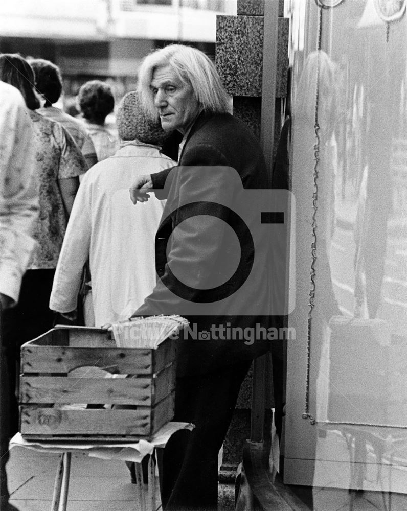 Newspaper seller, Nottingham