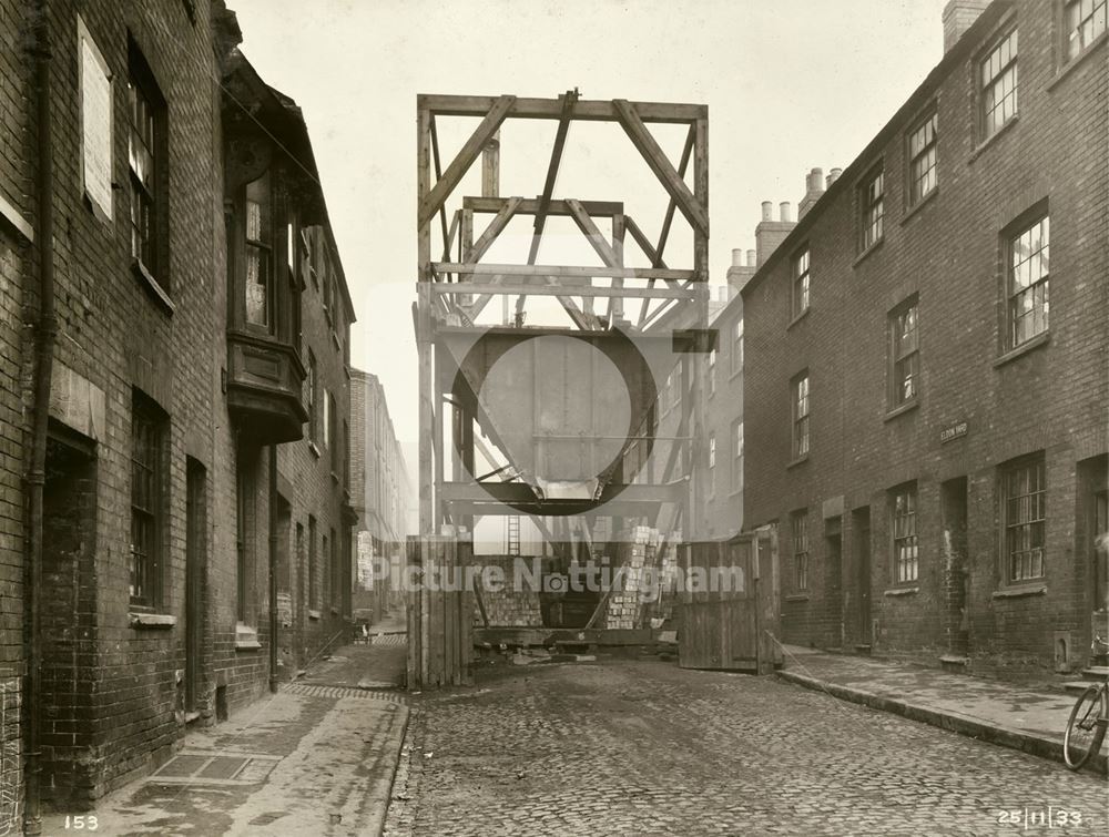 Sewer Construction - Working Shaft no 3, section 2 - Eldon Yard - Upper Eldon Street