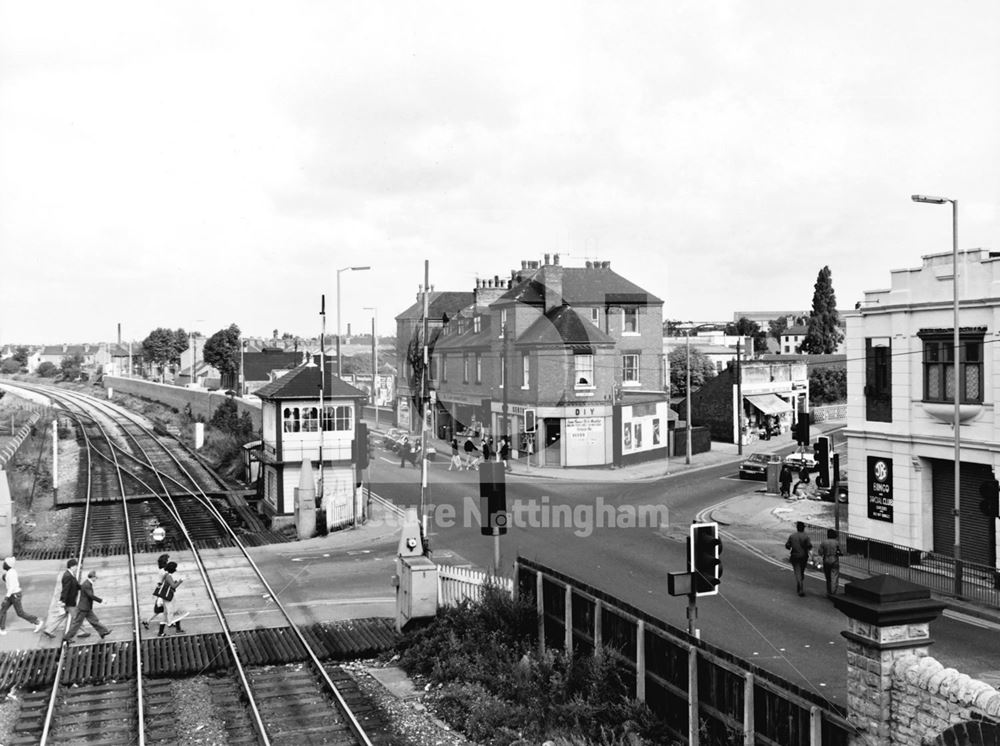 Basford Crossing - Lincoln Street Railway Level Crossing - on the Nottingham-Mansfield railway line