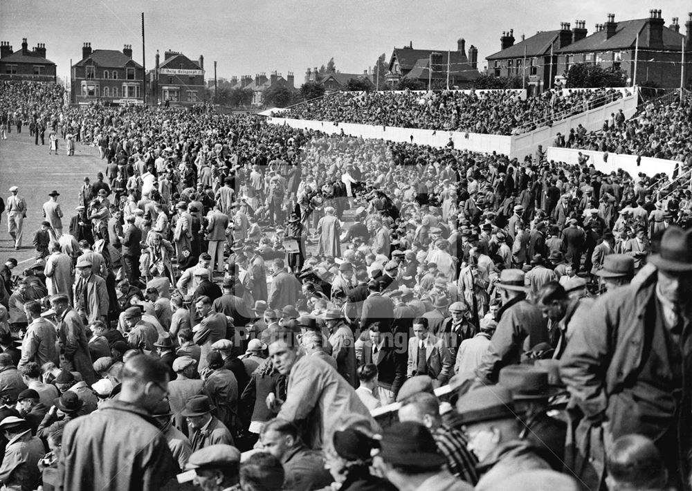 Crowds at Trent Bridge Cricket Ground for the Test match - England v Australia 1938