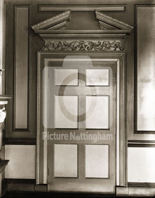 Georgian door in the interior of 64 St James' Street