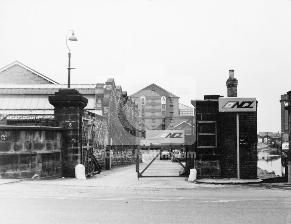 Remains of the first Midland Railway Station's gates (now access to the Magistrates Courts)