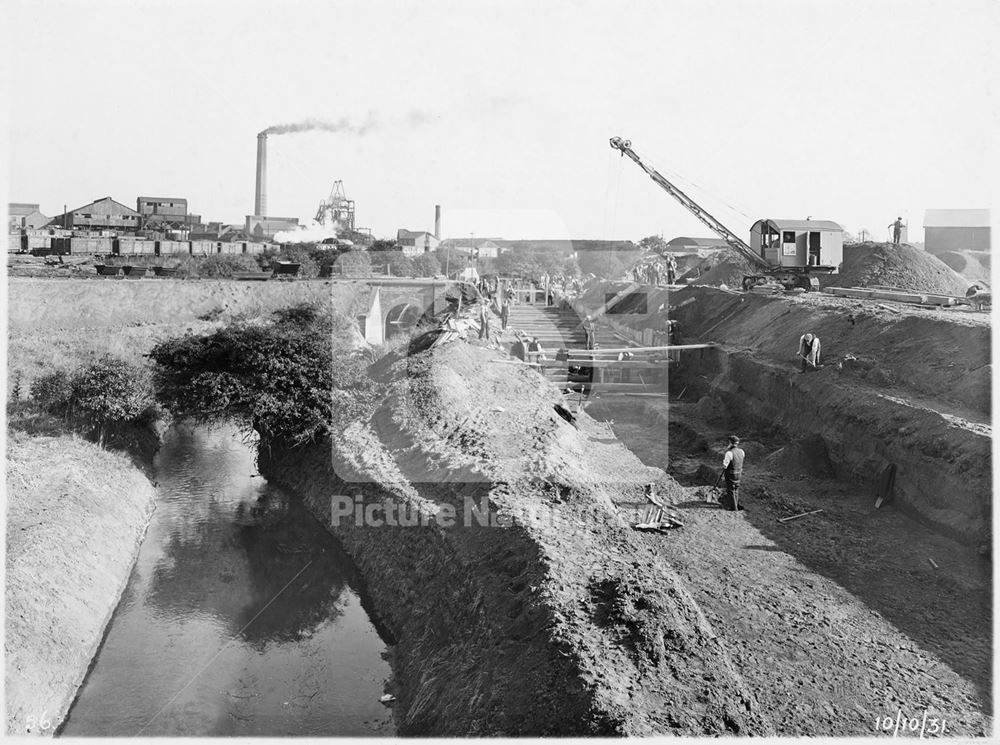 Storm culvert on the Tottle Brook to the River Trent