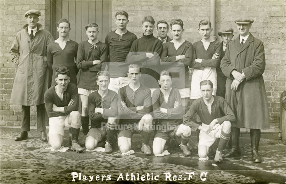 John Player and Sons Athletic Reserve Football Club,Radford, Nottingham, c 1920s