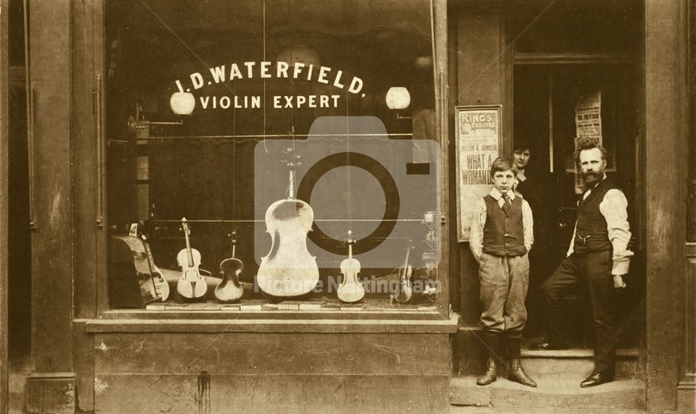 J D Waterfield's violin shop, Goldsmith Street