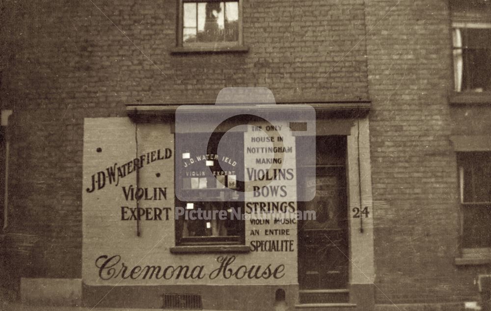 J D Waterfield's violin shop, Goldsmith Street