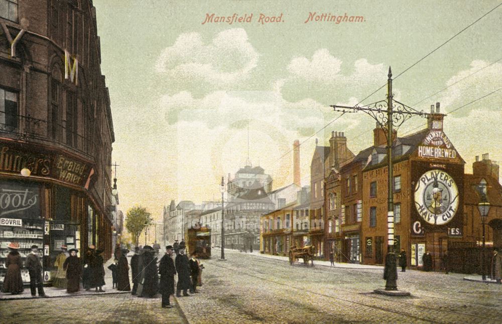 Mansfield Road, looking from the corner of Shakespeare Street