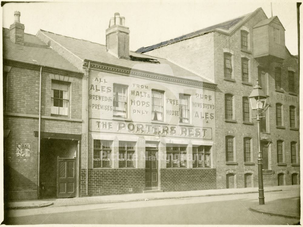 The Porters Rest Public House and the former Bread and Flour Society's Mill