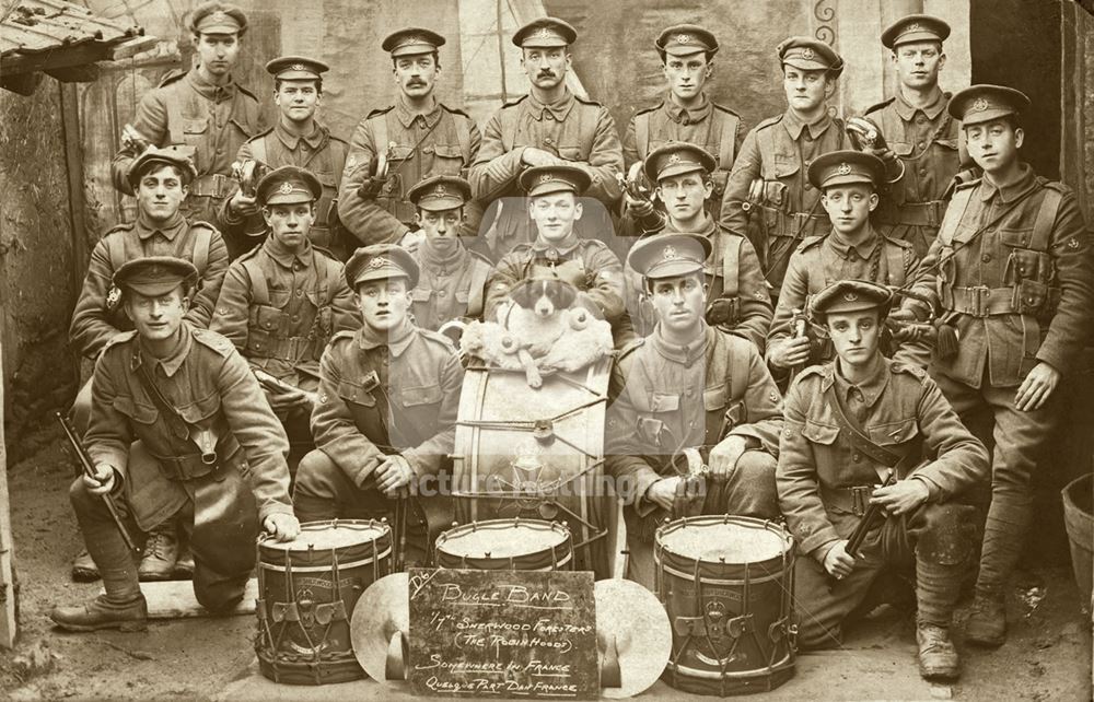 Bugle Band, 7th Battalion Sherwood Foresters (Robin Hoods)