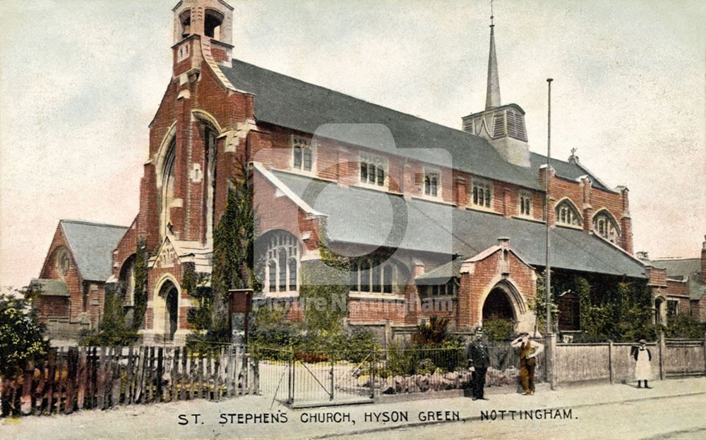 St Stephen's Church, Bobbers Mill Road, Hyson Green, c 1900