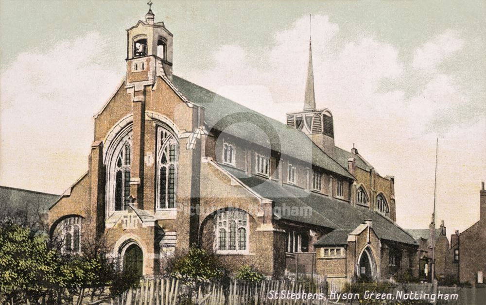 St Stephen's Church, Bobbers Mill Road, Hyson Green, c 1907