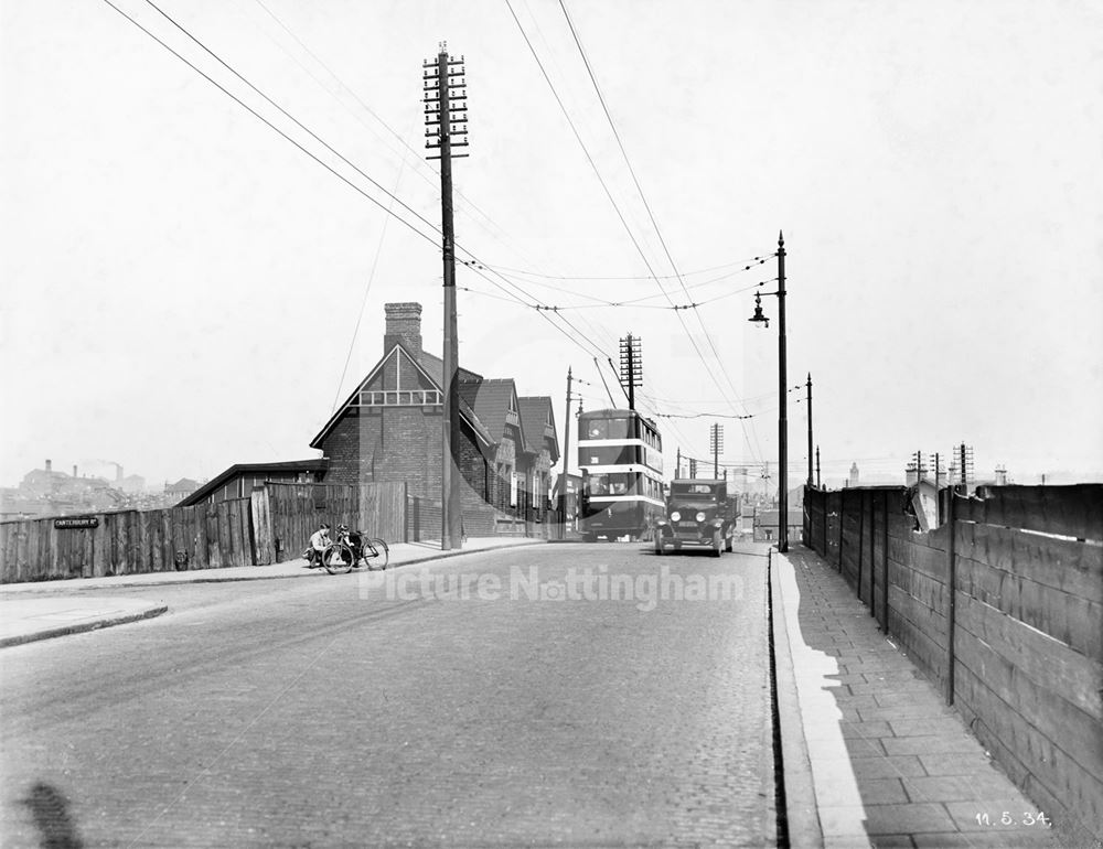 The LMS Railway Bridge prior to widening - Wollaton Road