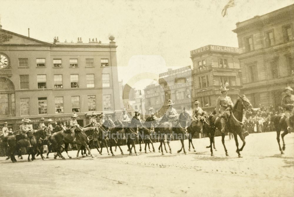 Return of South Notts Hussars from South Africa