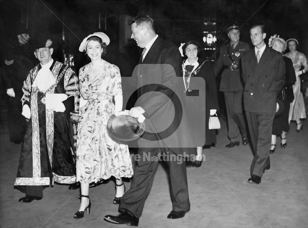 Visit of Princess Elizabeth, Midland Railway Station