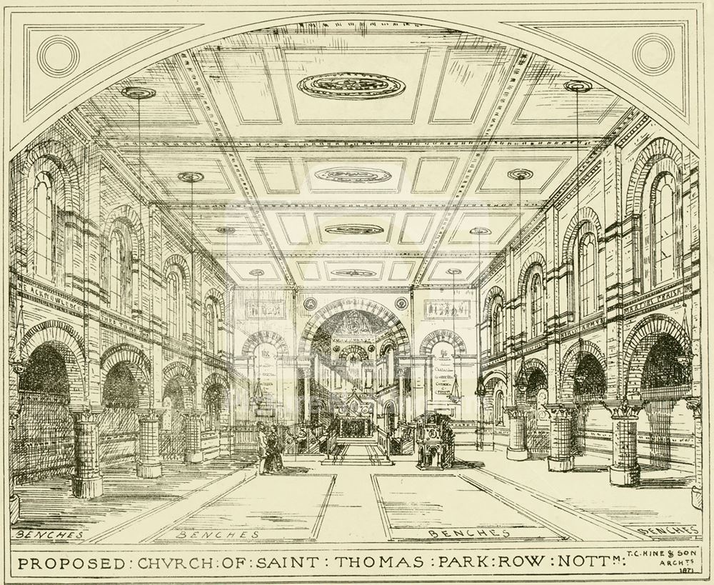 Design for St Thomas' Church, Park Row