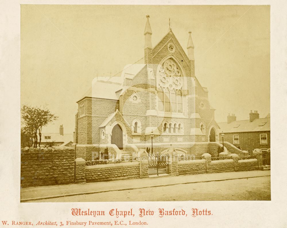 Wesleyan Chapel, High Church Street, Basford, Nottingham, c 1877