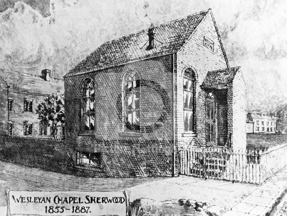 'Wesleyan Chapel Sherwood 1855-1887'