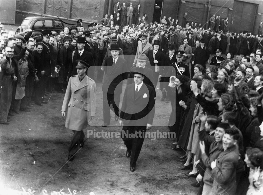 Visit of King George VI and Queen Elizabeth to Nottingham, 1943