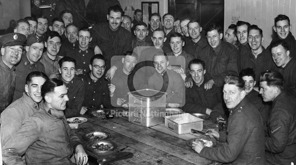 After dinner at a northern command searchlight and A.A Company HQ.