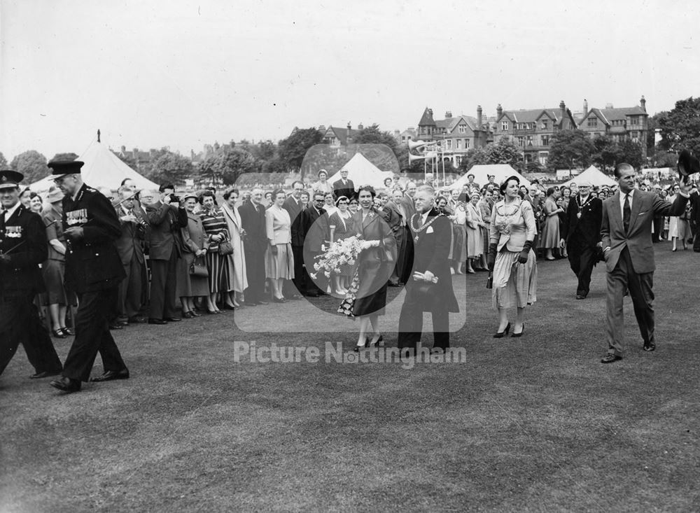 Royal visit, The Forest 1955