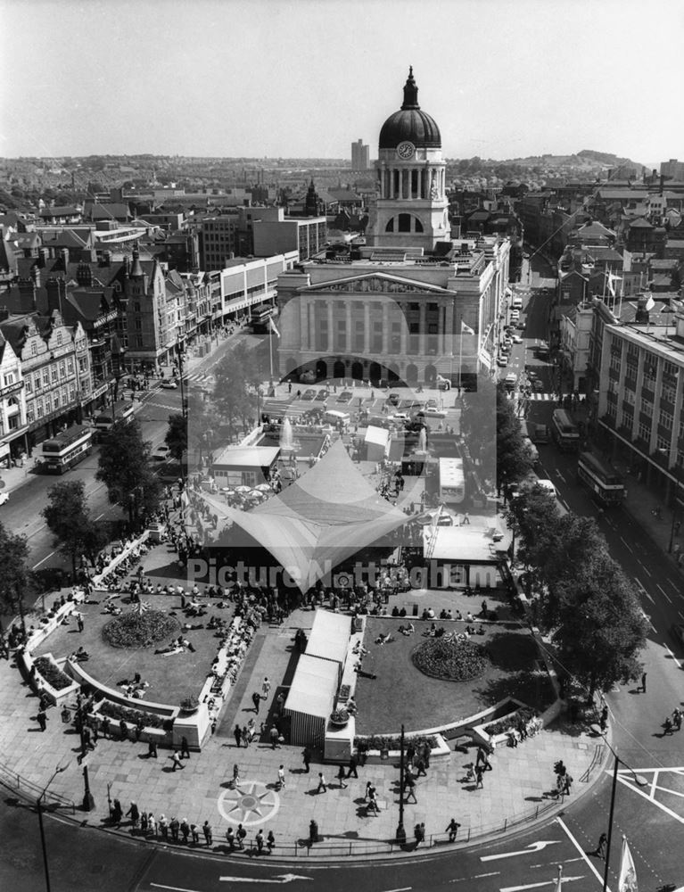 Nottingham festival, Old Market Square, 1972