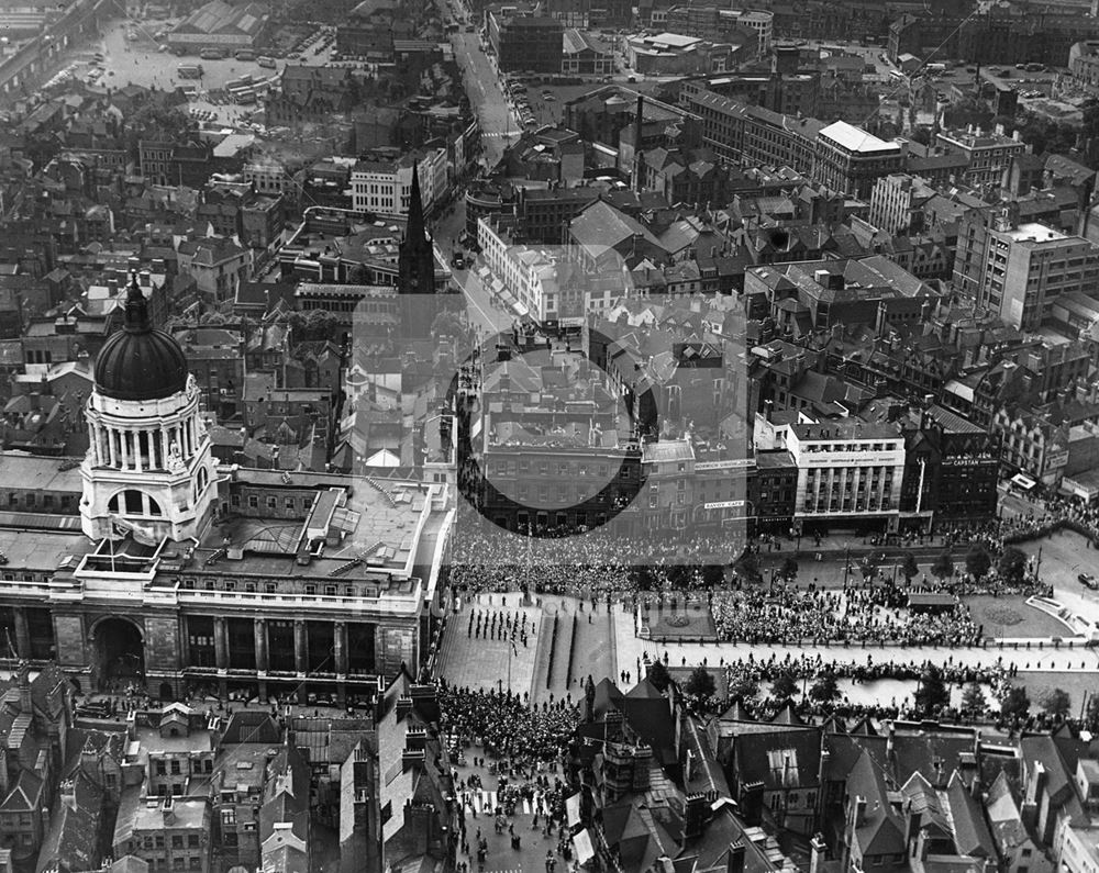 Royal visit , Old Market Square, 1956