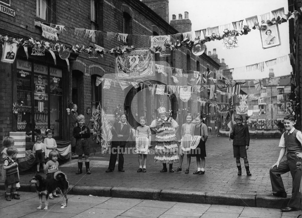 Coronation celebrations, Clayton Terrace, Hyson Green, 1953