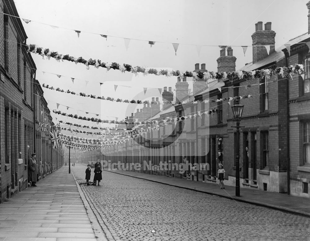 Coronation celebrations, Ewart Road, Forest Fields, 1953